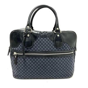 Gucci Black and Gray Patterned Briefcase